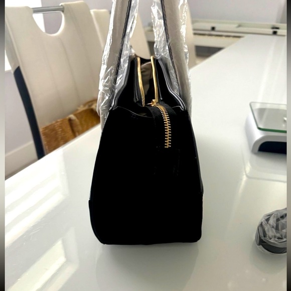 TRINA Turk Colorblock satchel with shoulder strap. Retail $138 - Picture 5 of 8